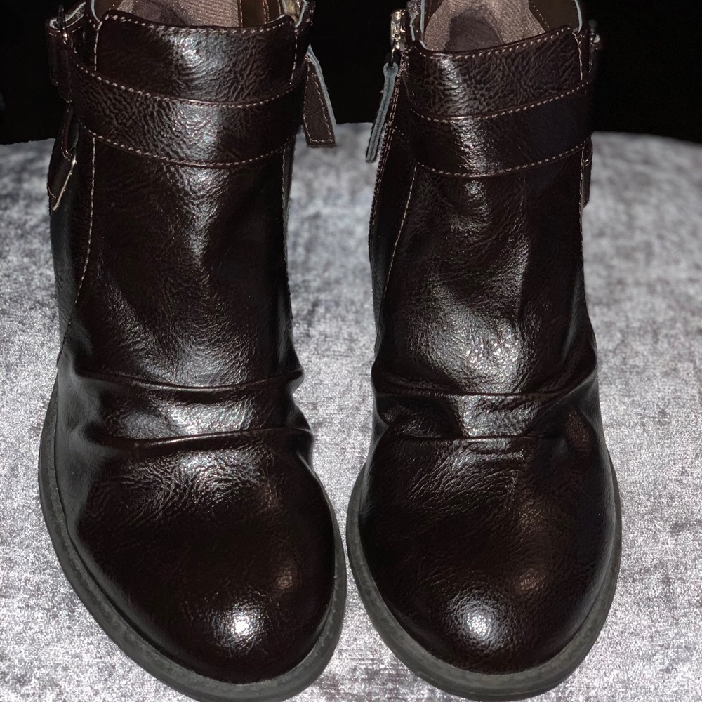 Elegant Brown Leather Ankle Boots